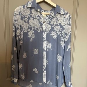 Maeve Ladies 100% Silk Floral Blouse
